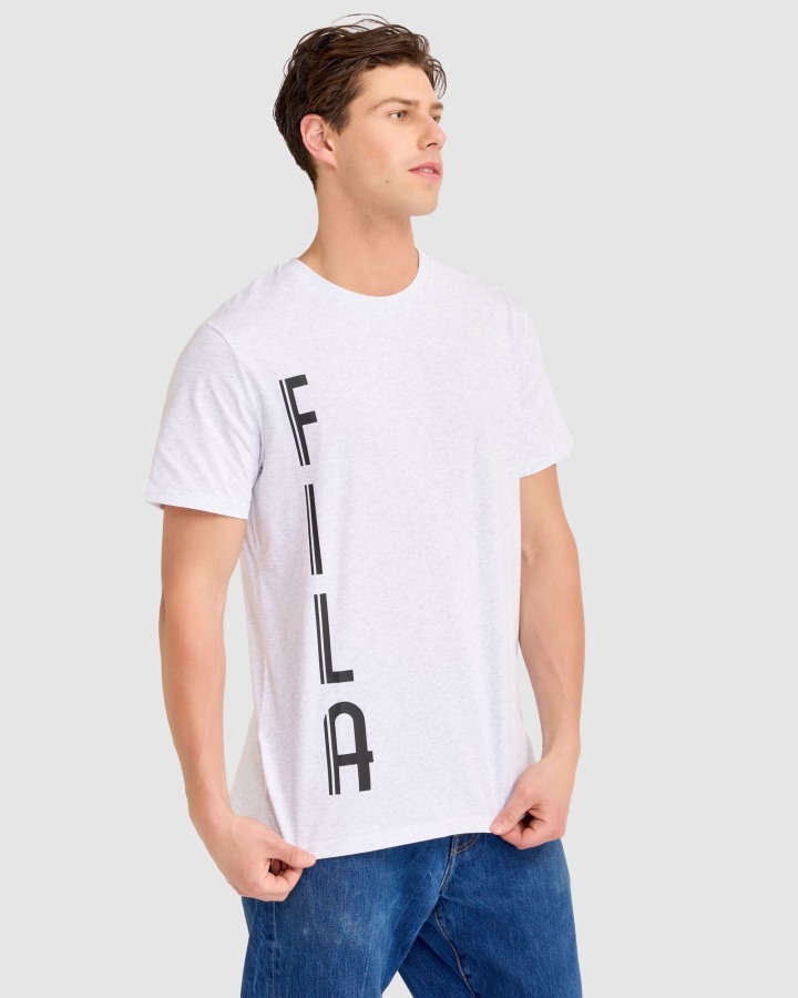 Markus Tee Light Grey Marle Fila Outlets
