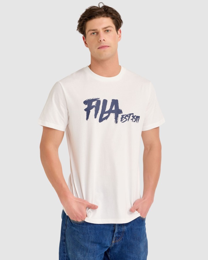 Fila Outlets White Lewis Tee
