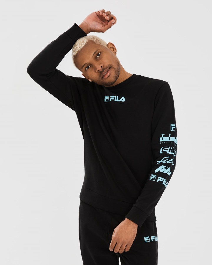 Fila Outlets Men's Daldy Crew Black