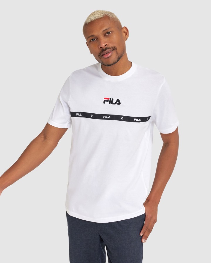 White Fila Outlets Men's Valour Tee
