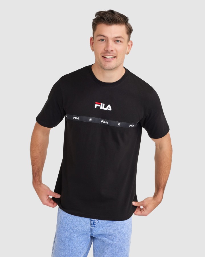 Fila Outlets Black Men's Valour Tee