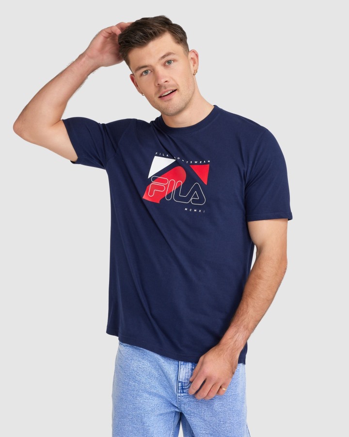 Men's Shaw Tee Navy Fila Outlets