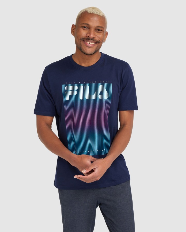 Fila Outlets Navy Men's Cedrick Tee