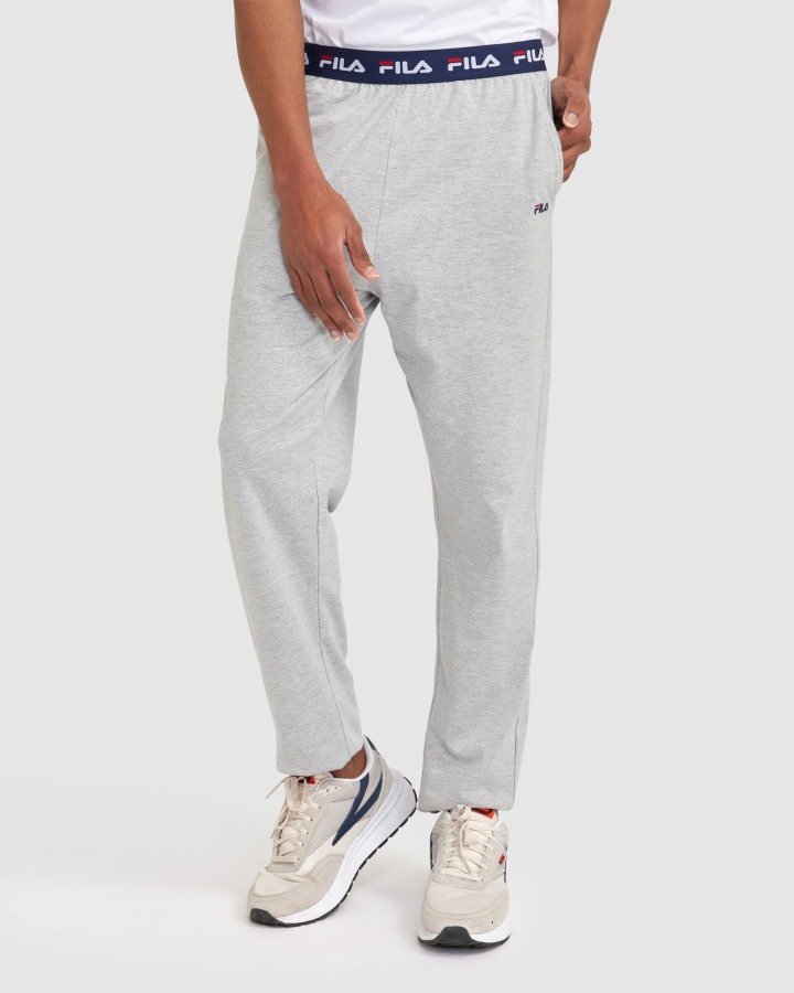 Men's Basic Pants Fila Outlets Silver Marle