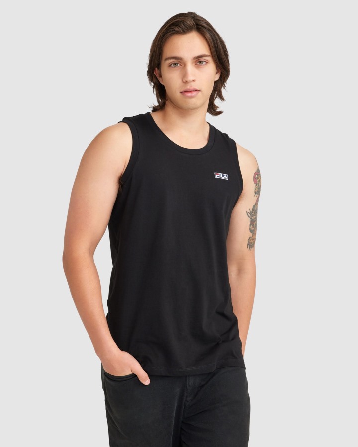 Black Men's Cian Tank Fila Outlets