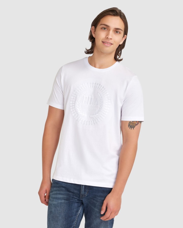 White Fila Outlets Men's Ravi Tee