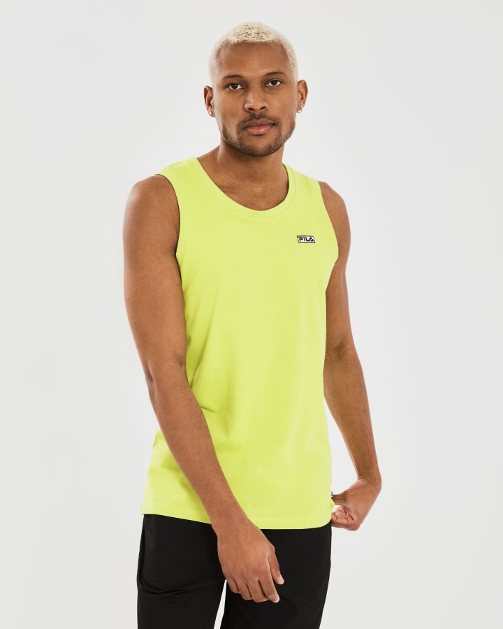 Men's Cian Tank Citrus Green Fila Outlets