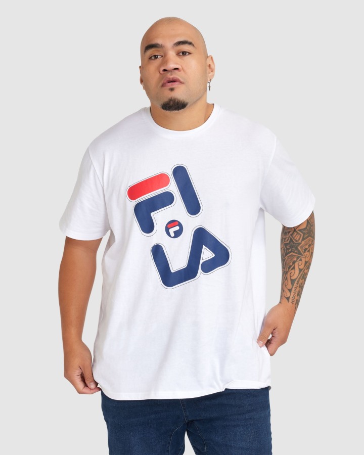 Men's Plus Kiley Tee White Fila Outlets