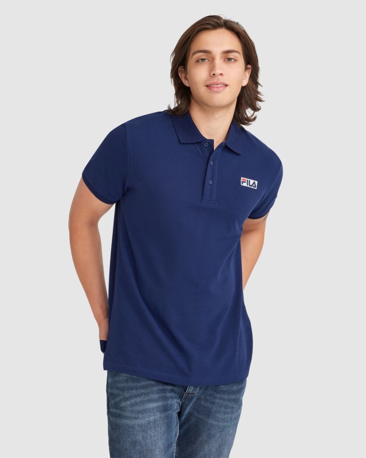 Fila Outlets Men's Asher Polo New Navy
