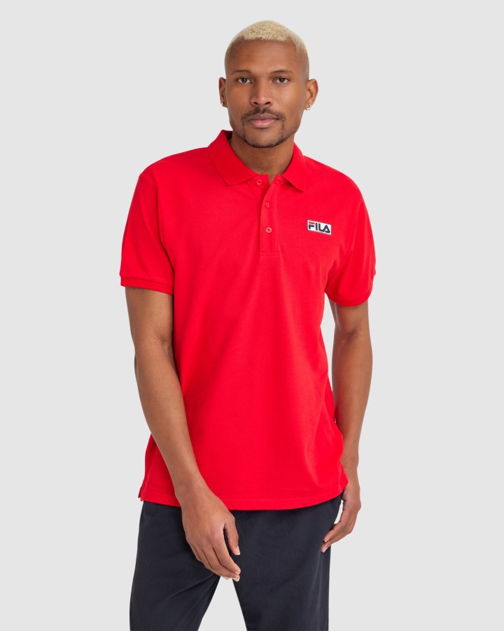 Men's Asher Polo Fila Outlets Red
