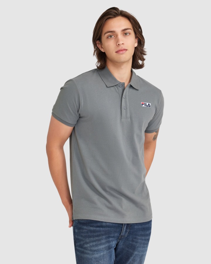 Poppy Seed Men's Asher Polo Fila Outlets
