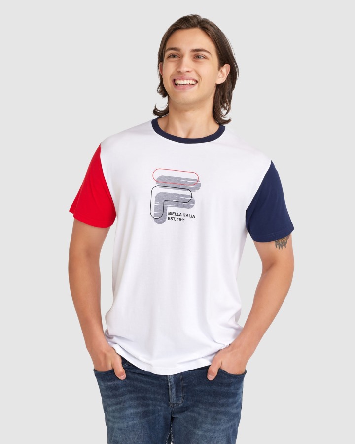 Men's Lennox Tee Fila Outlets White