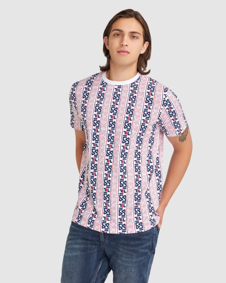 Fila Outlets White Men's Harrison Tee