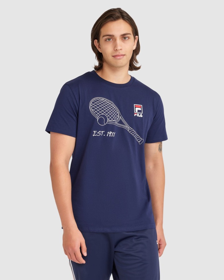 Men's Wyatt Tee New Navy Fila Outlets
