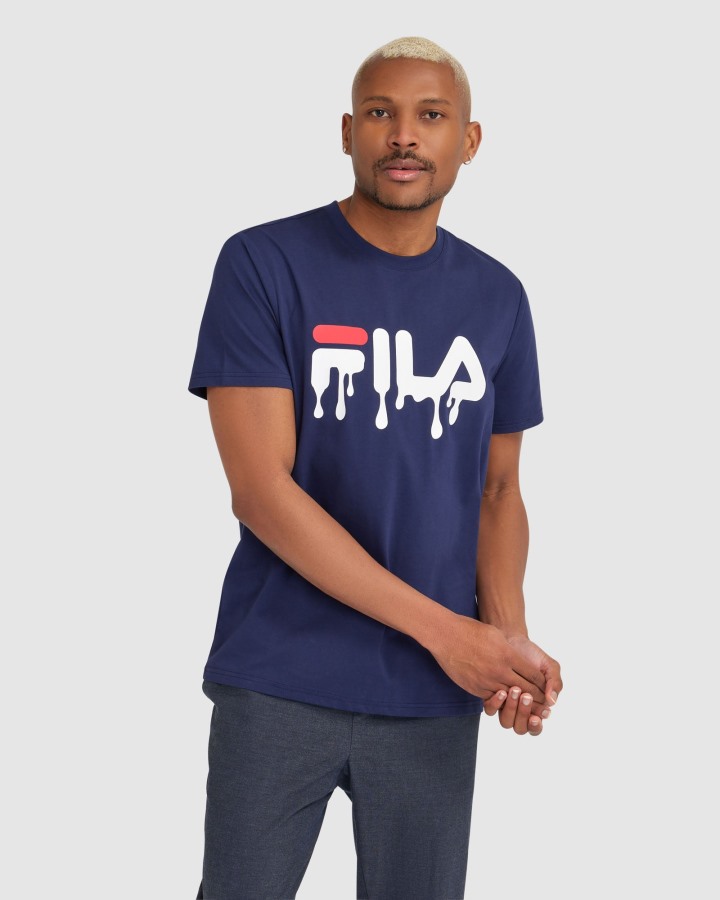Men's Matthew Tee Fila Outlets New Navy