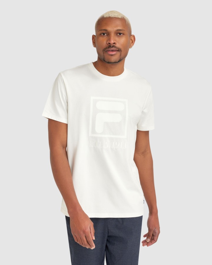 White Fila Outlets Men's Sahand Tee