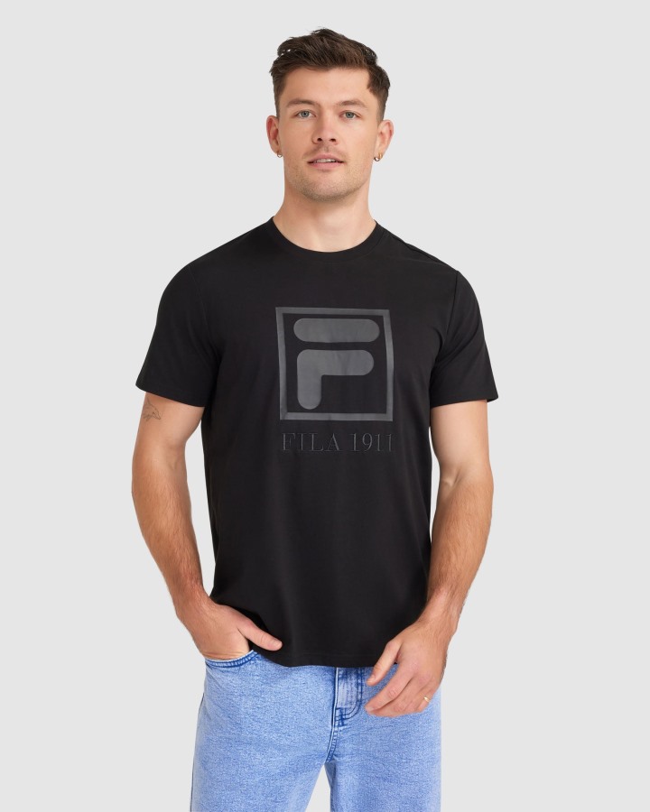 Black Men's Sahand Tee Fila Outlets