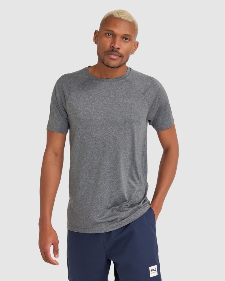 Fila Outlets Men's Caleb QDry Tee Burn Out