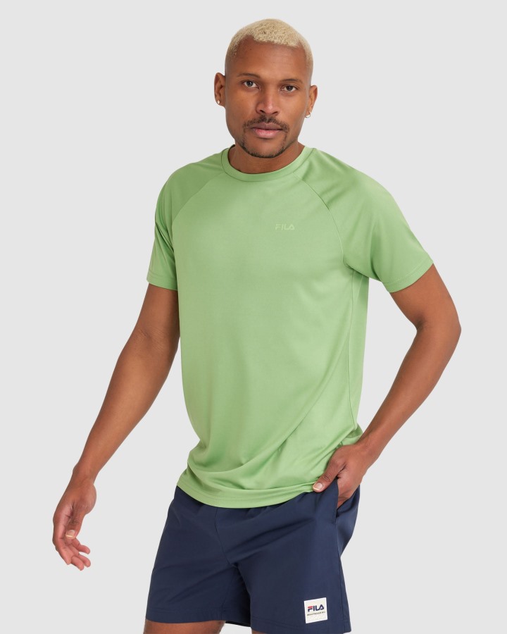 Basil Fila Outlets Men's Caleb QDry Tee