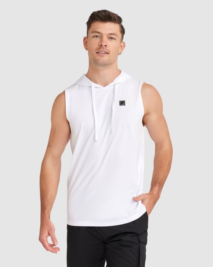 Fila Outlets Men's Blake Hoody Tank White