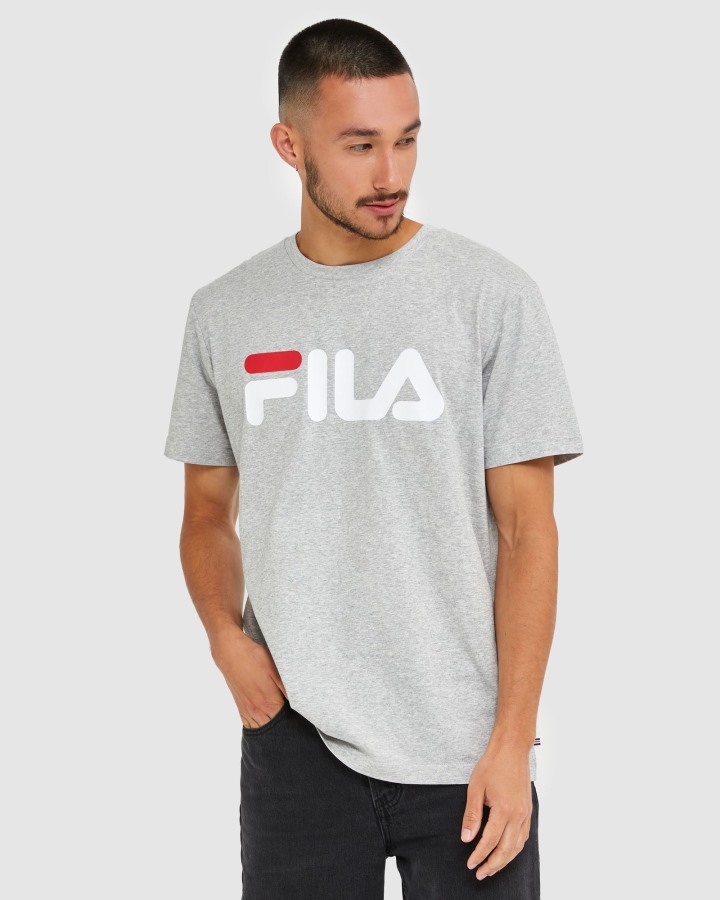 Classic Unisex Tee Silver Marle Fila Outlets