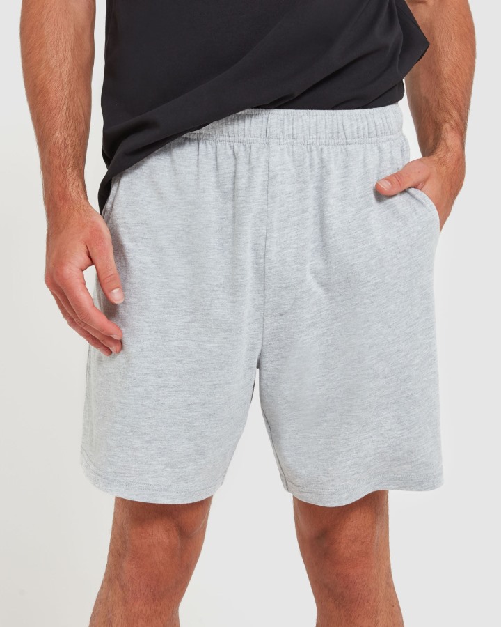 Classic Men's Jersey Shorts Fila Outlets Silver Marle