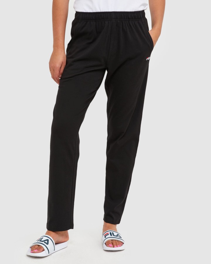 Black Fila Outlets Classic Unisex Jersey Pant