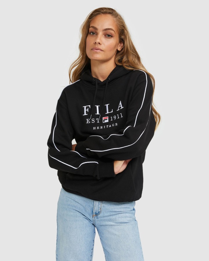 Fila Outlets Black Unisex Heritage Hood