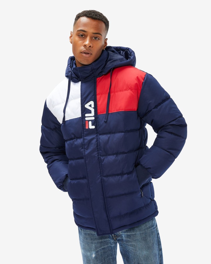 Fila Outlets New Navy Men's Castilo Puff Jacket