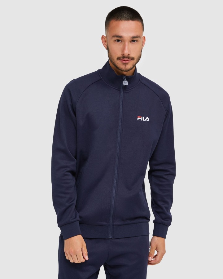 New Navy Classic Men's Zip Jacket Fila Outlets