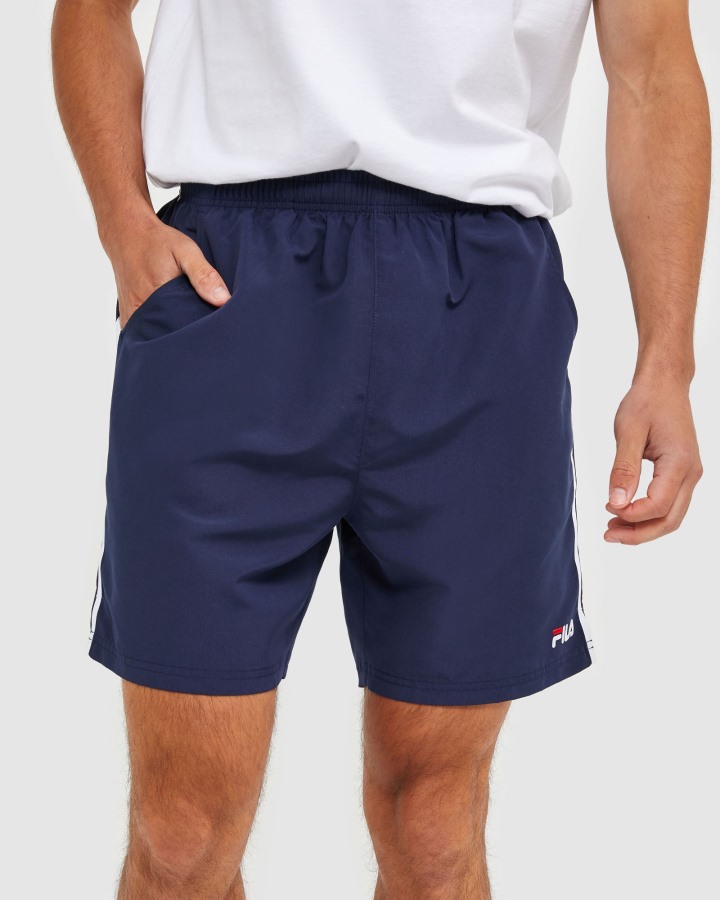 New Navy Classic Men's Microfibre Shorts Fila Outlets