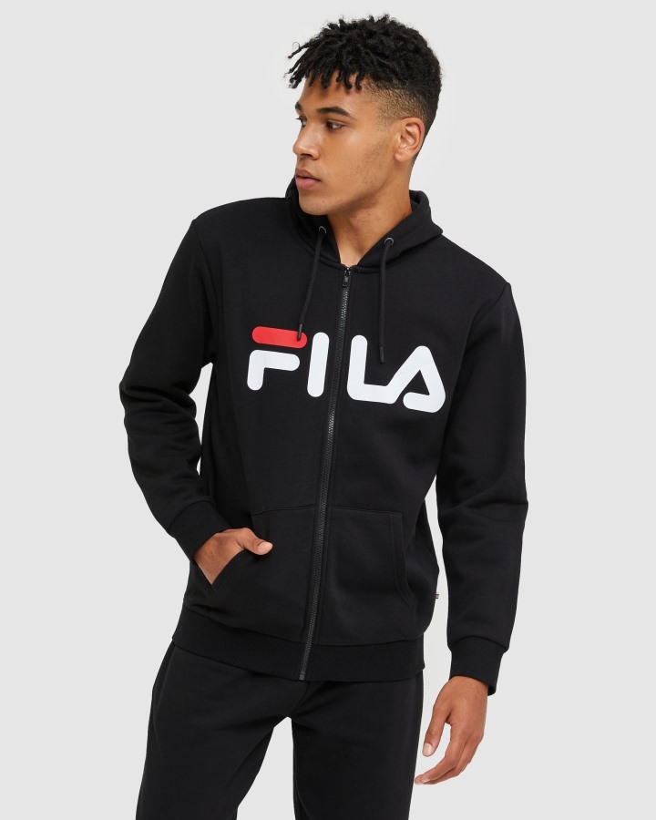 Fila Outlets Classic Unisex Zip Jacket Black