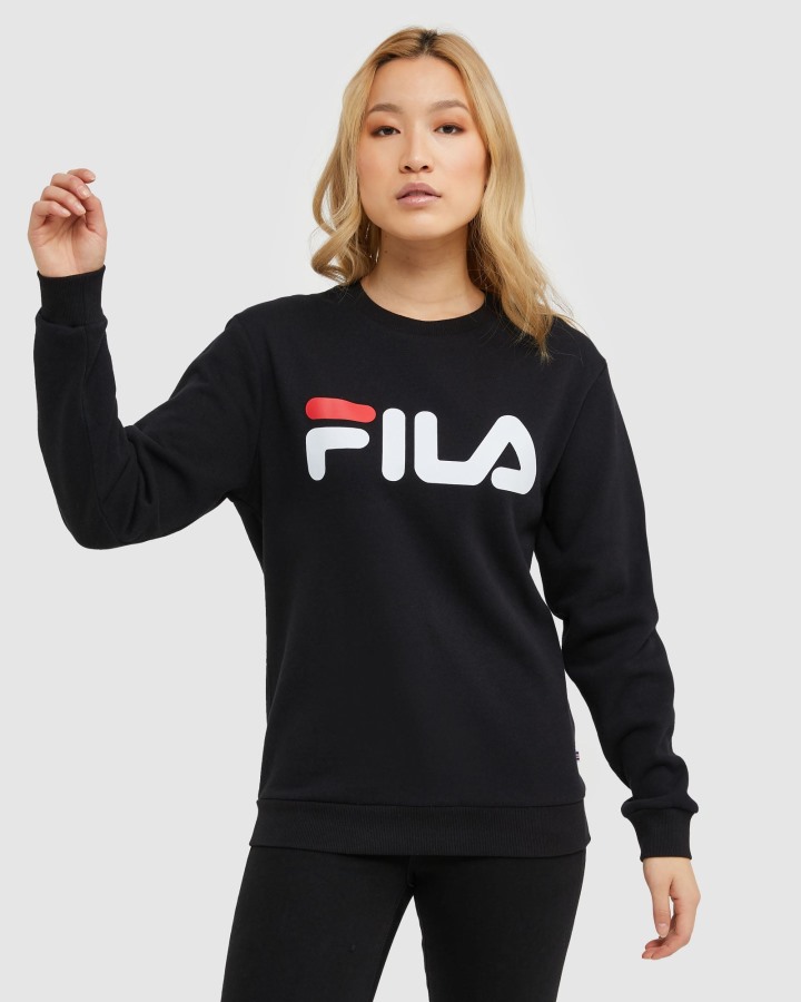 Fila Outlets Black Classic Unisex Crew