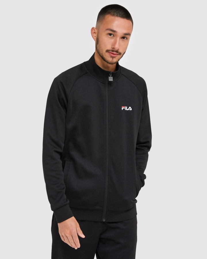 Classic Men's Zip Jacket Black Fila Outlets