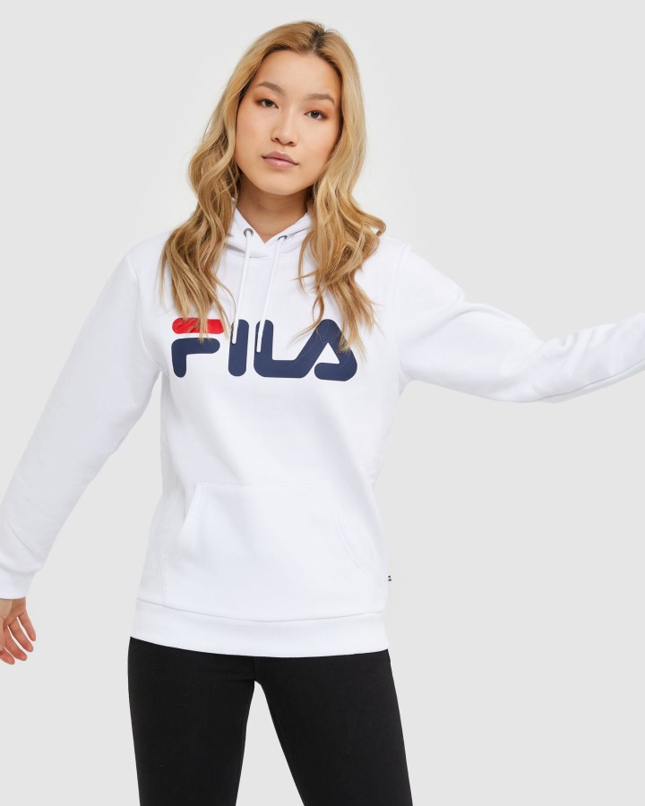 White Classic Unisex Hood Fila Outlets