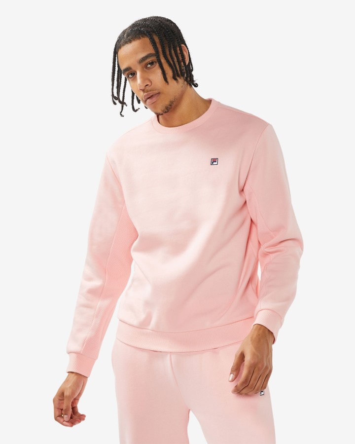 Pale Rose Unisex Badge 2.0 Crew Fila Outlets