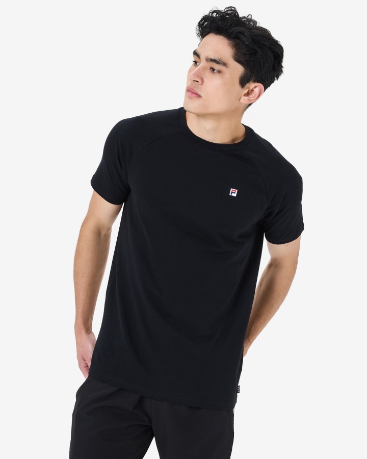 Black Fila Outlets Men's Hannes Tee
