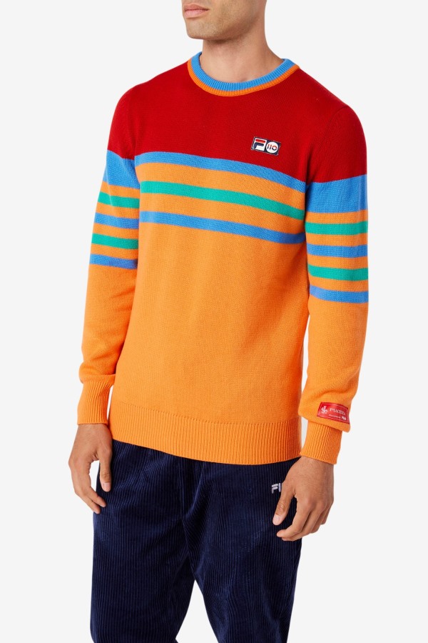 Oran/Red/Green/Blue Cashmere Sweater Fila Outlets