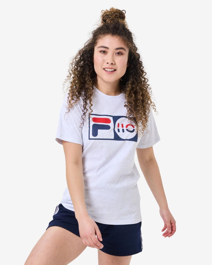 Fila Outlets Light Grey Marle Unisex Anniversary Tee
