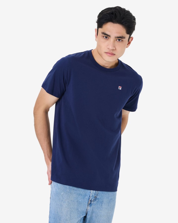 New Navy Men's Heritage Badge 2.0 Tee Fila Outlets