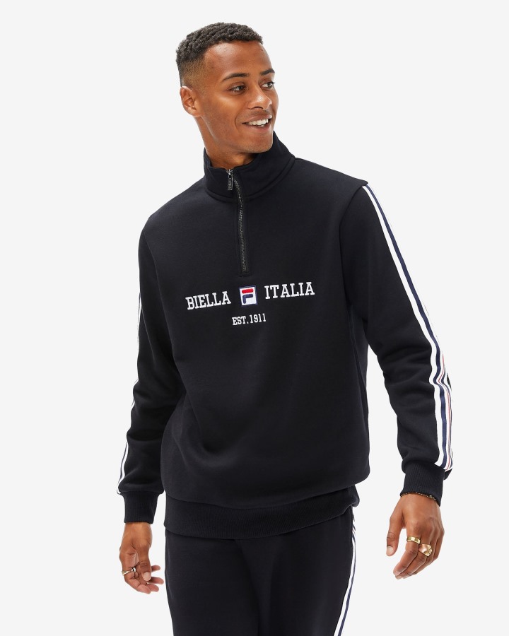 Men's Aemero Qtr Zip Fila Outlets Black