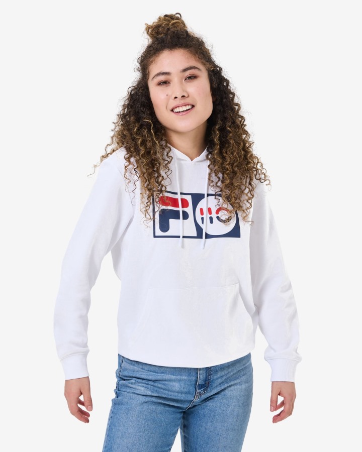 White Fila Outlets Unisex Anniversary Hood