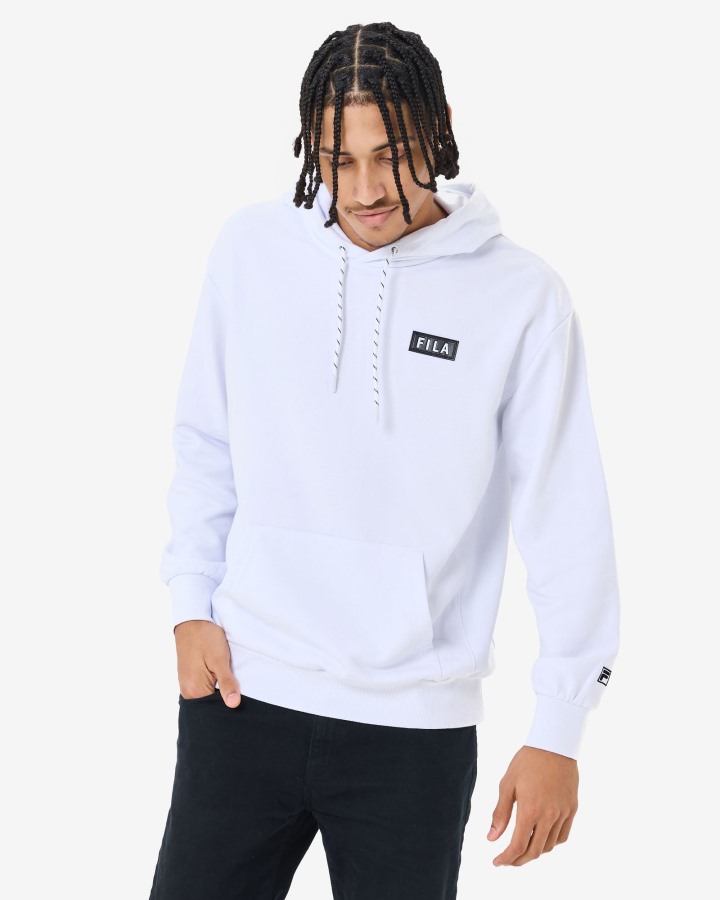 White Unisex Arlo Hoodie Fila Outlets
