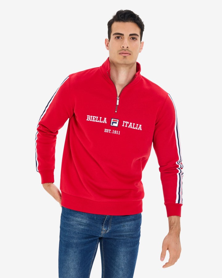 Fila Outlets Men's Aemero Qtr Zip Red