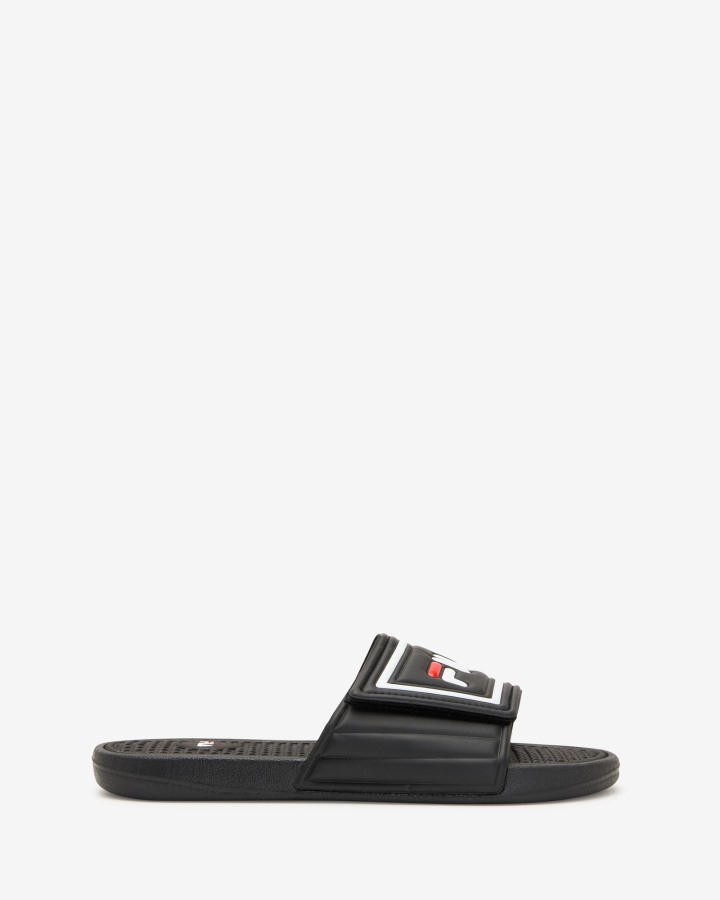 Black Unisex Fila Outlets Marsala Slide Fila Outlets