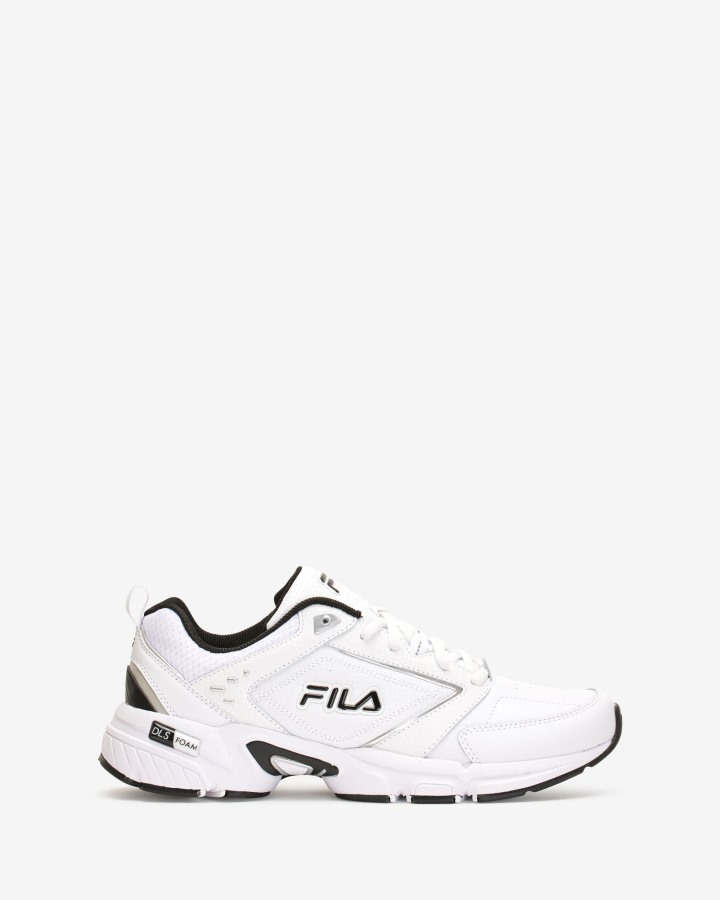 Fila Outlets Men's Memory Decimus 8 White/Black/Met Silver