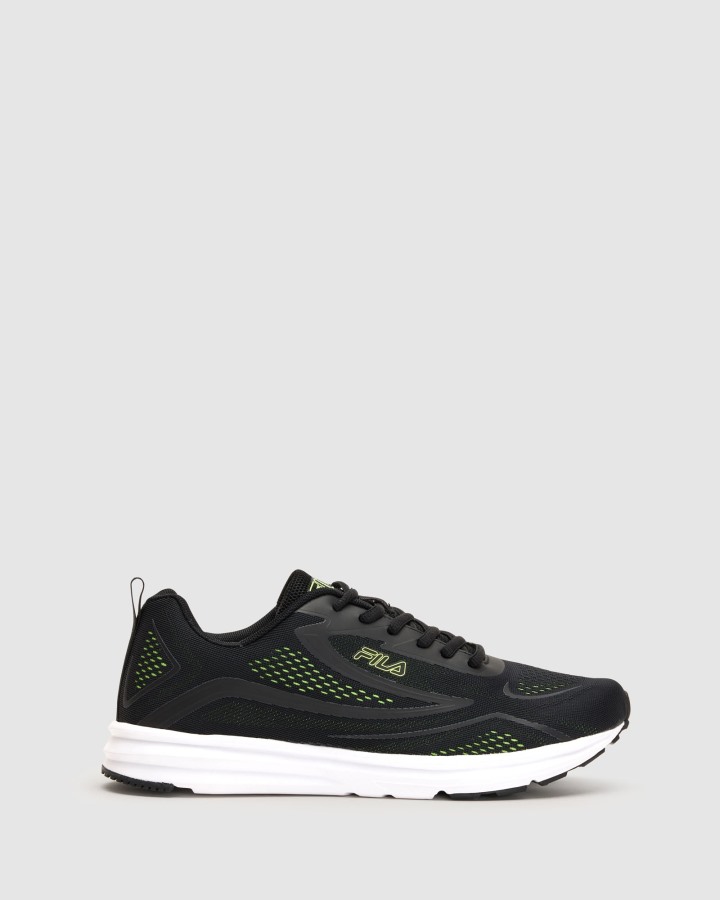 Black/Lime Men's Pavia Fila Outlets