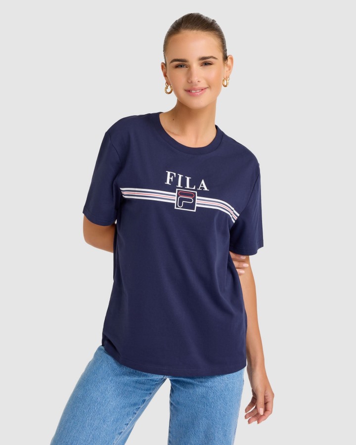 Cathy Tee New Navy Fila Outlets