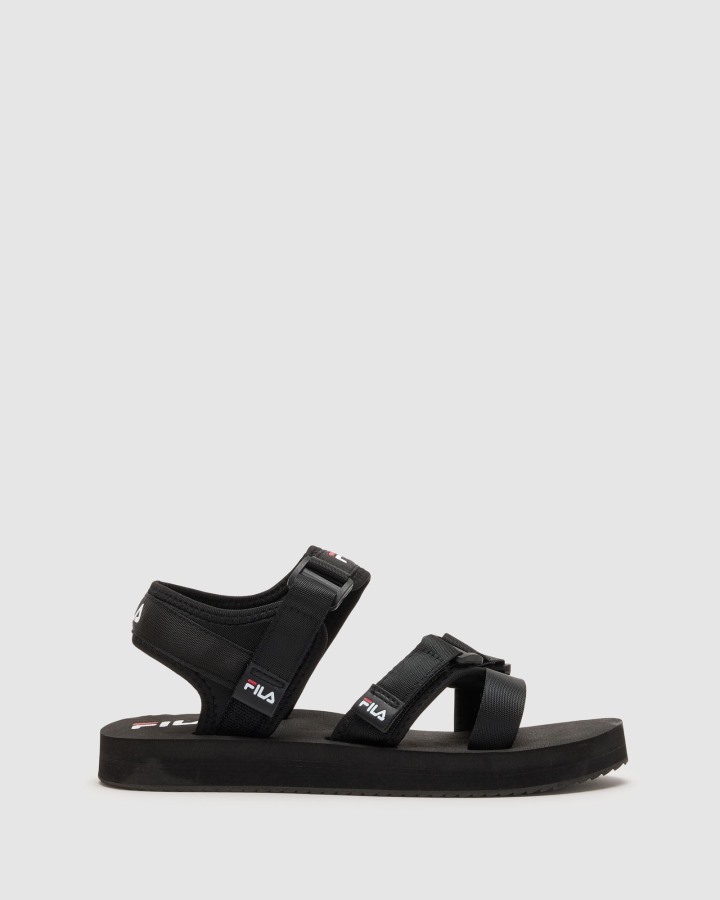 Black/White/Red Women's Rovereto Sandal Fila Outlets