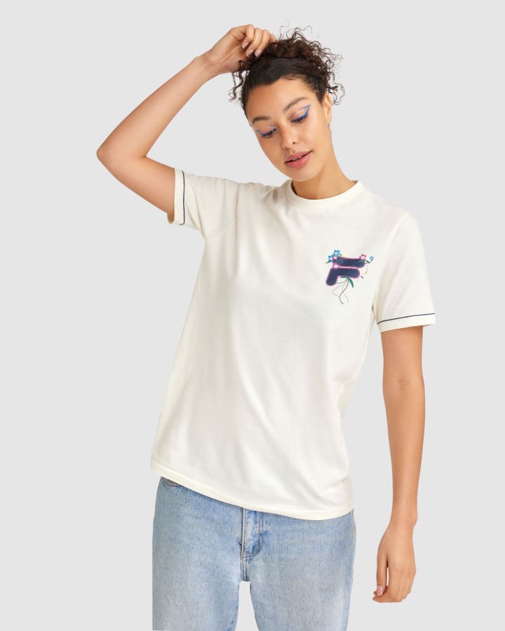 Women's Tally Tee Fila Outlets Egret